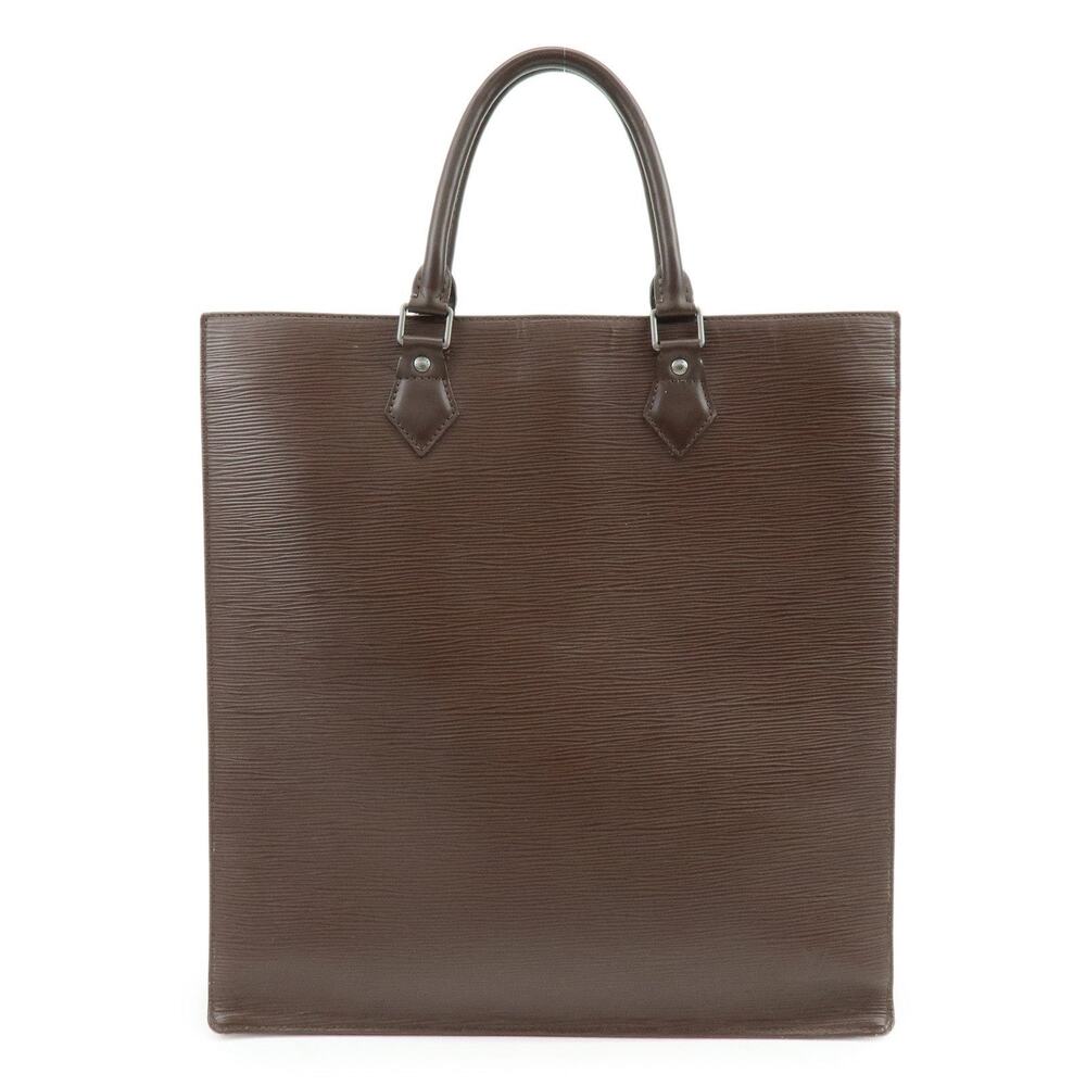 Louis Vuitton Epi Sac Plat Tote Brown